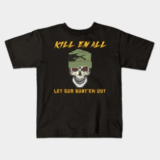 Ranger Patrol Cap - Skull - Kill'em All - Let God Sort'em Out X 300 Kids T-Shirt